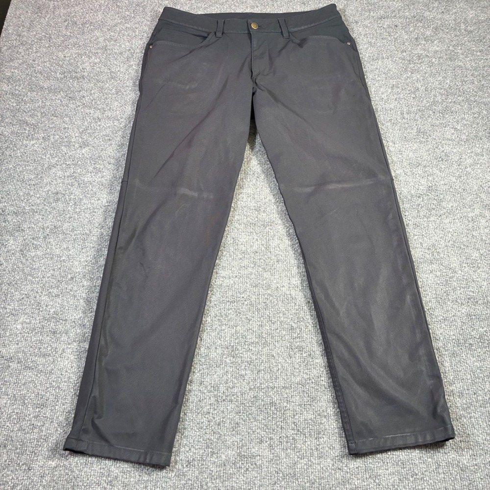 Lululemon ABC Pants Mens 32x28.5 Gray Slim‎ Straight Technical Trouser